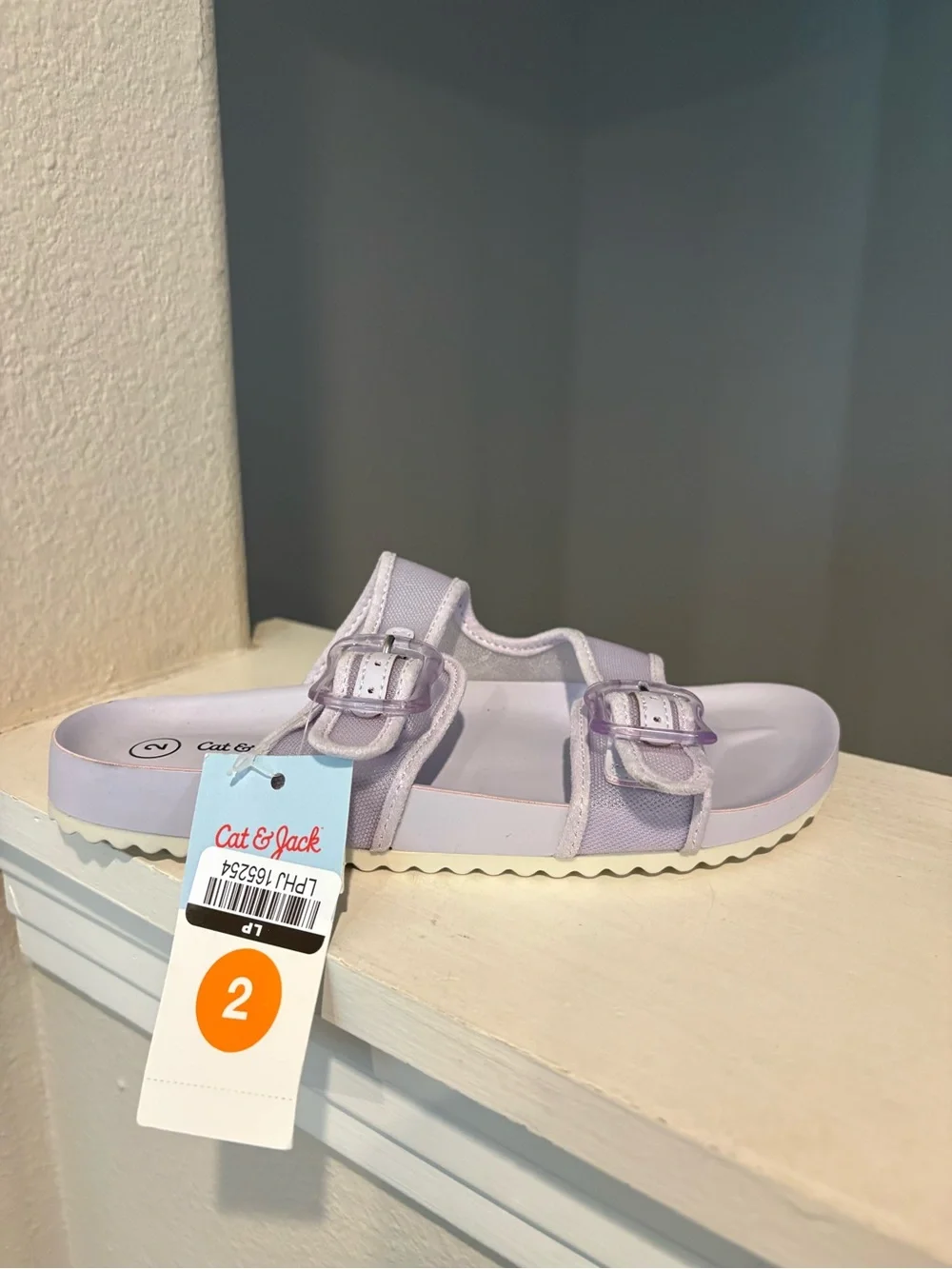 Kids' Kaia Mesh Footbed Sandals Purple- Cat & Jack Youth Size 2Y